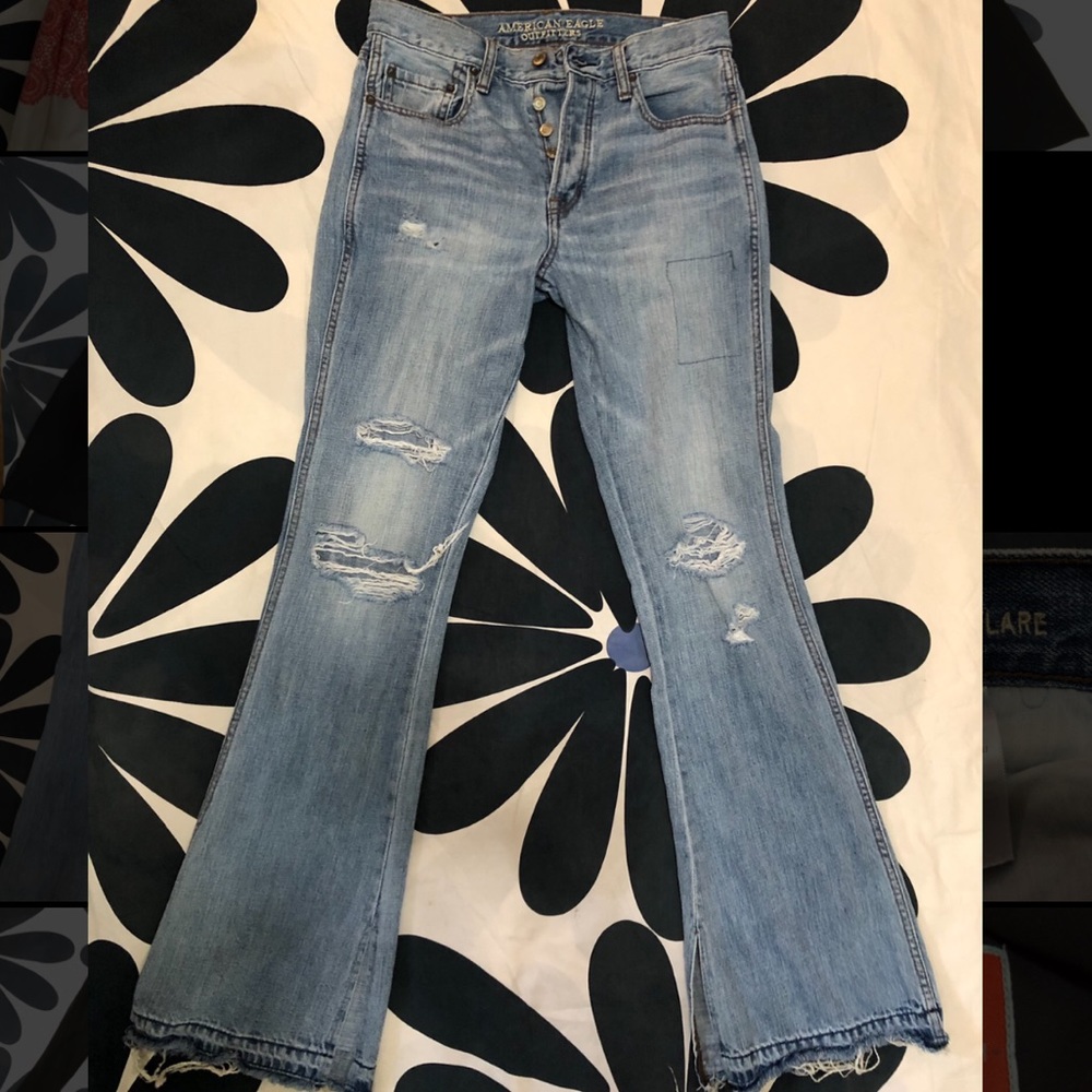 Vintage flare American eagle jean
